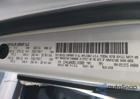 2014 Jeep Wrangler Sport из США, поврежденный, VIN 1C4AJWAG9EL143969